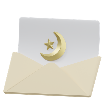 Islamischer Brief  3D Icon