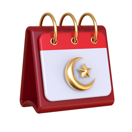 Islamischer Kalender  3D Icon