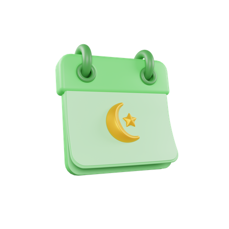 Islamischer Kalender  3D Icon