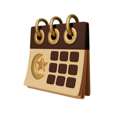 Islamischer Kalender  3D Icon