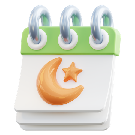 Islamischer Kalender  3D Icon