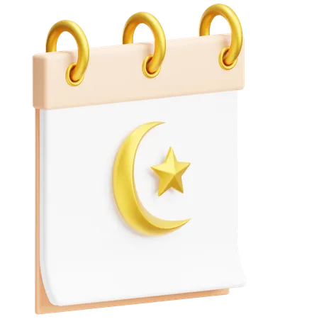 Islamischer Kalender  3D Icon