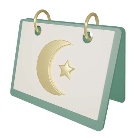 Islamischer Kalender  3D Icon