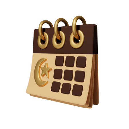 Islamischer Kalender  3D Icon