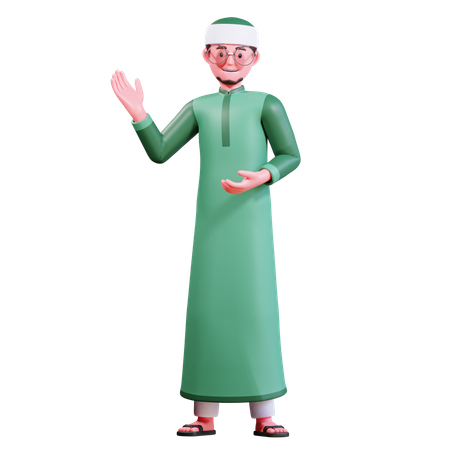 Islamischer Mann  3D Illustration