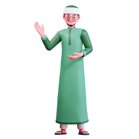 Islamischer Mann  3D Illustration