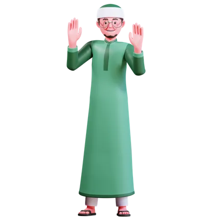 Islamischer Mann  3D Illustration