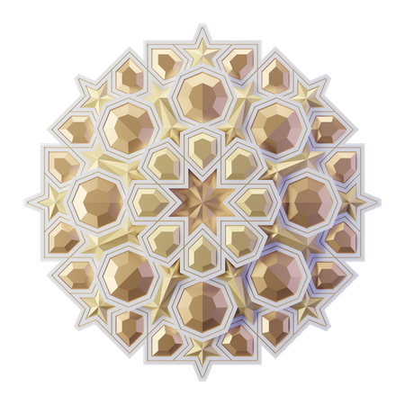 Islamisches Mandala  3D Illustration