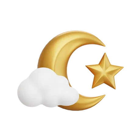 Symbol des islamischen Monats  3D Icon