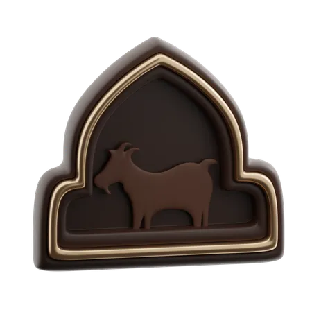 Islamisches Ornament mit Schafen  3D Icon