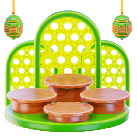 Islamisches podium  3D Icon