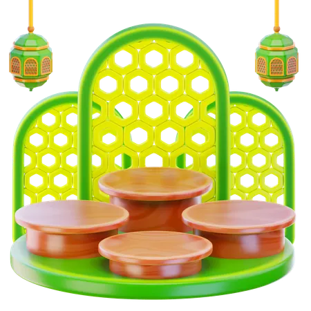 Islamisches podium  3D Icon
