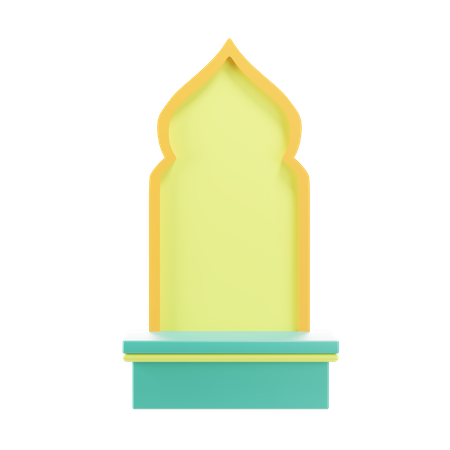 Islamisches podium  3D Icon