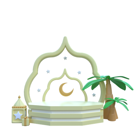 Islamisches podium  3D Icon