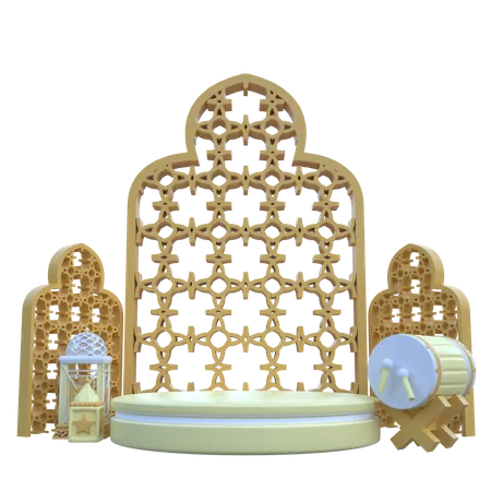 Islamisches podium  3D Icon