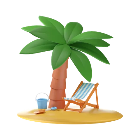 Island  3D Icon