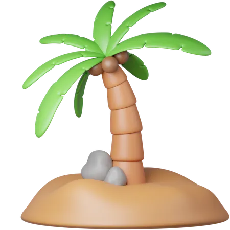 Island  3D Icon