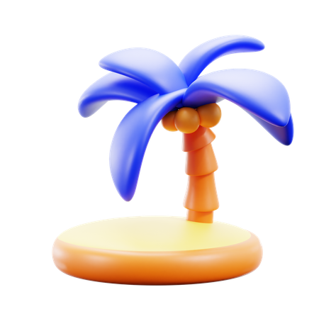 Island  3D Icon