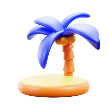 Island  3D Icon