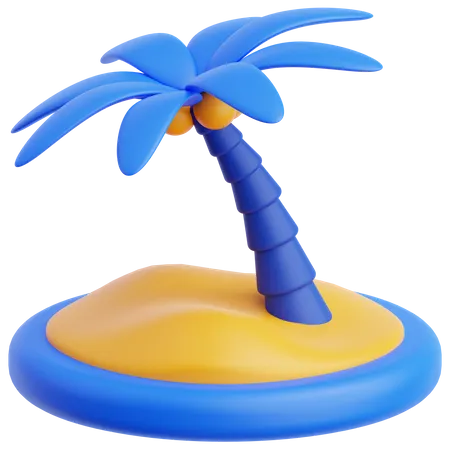 Island  3D Icon