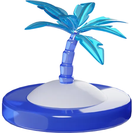 Island  3D Icon