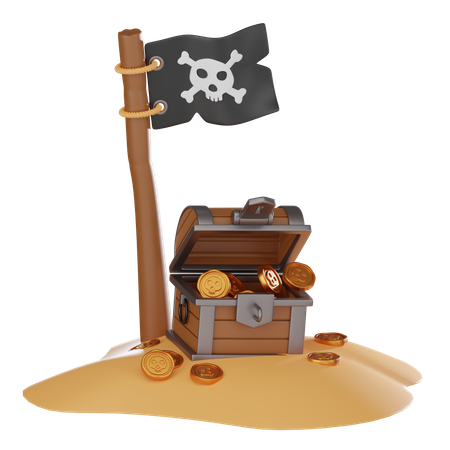 Island  3D Icon