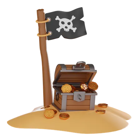 Island  3D Icon