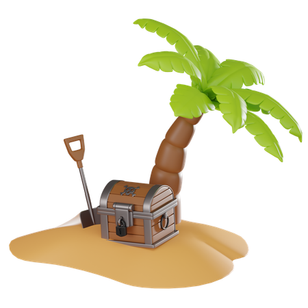 Island  3D Icon