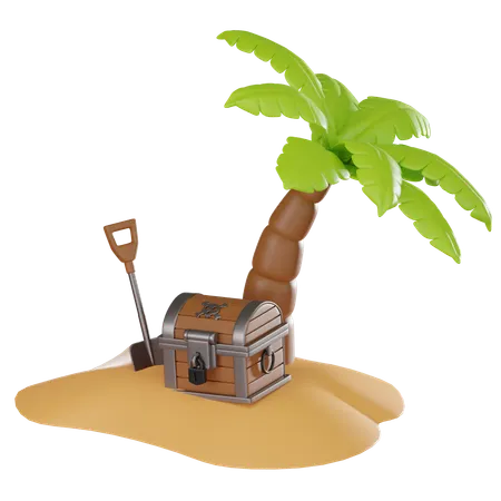 Island  3D Icon