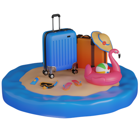 Island  3D Icon