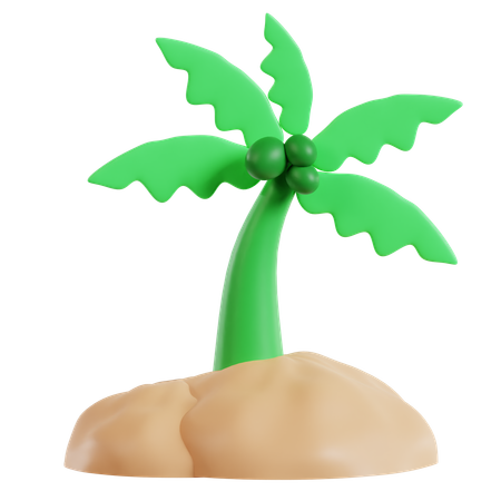 Island  3D Icon