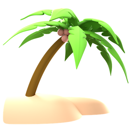 Island  3D Illustration