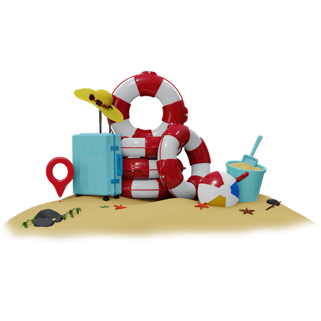 Island  3D Illustration