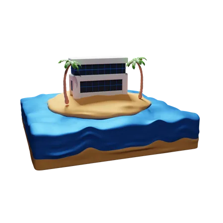 Island Resort 3D Icon