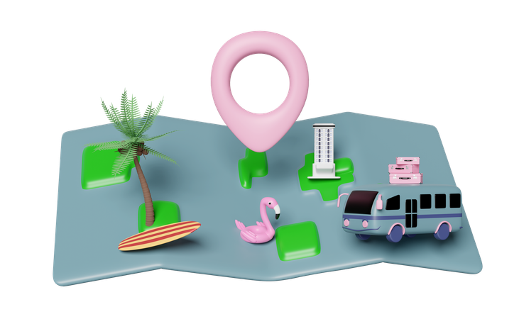 Island Tour  3D Icon