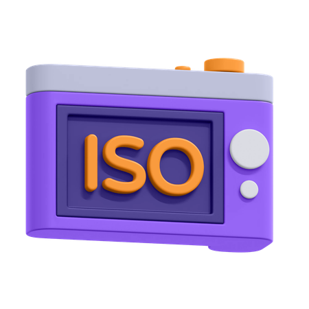 ISO 카메라  3D Icon