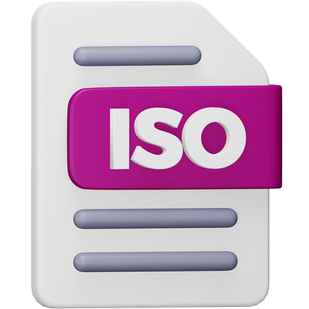 ISO-Datei  3D Icon