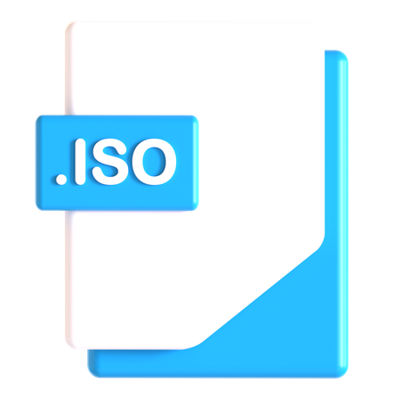 Iso 확장자  3D Icon