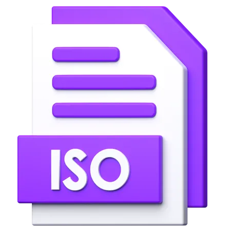 Iso File  3D Icon