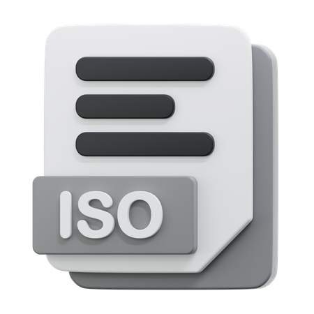 ISO FILE  3D Icon