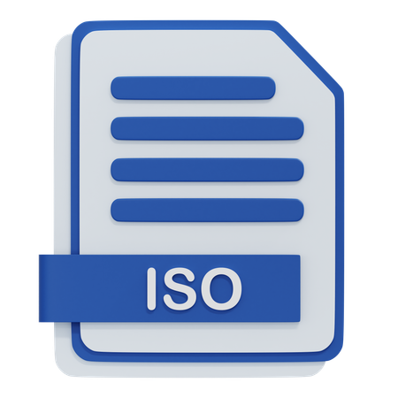 ISO File  3D Icon