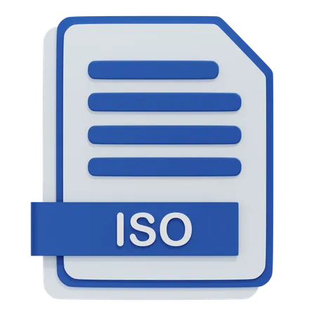 ISO File  3D Icon