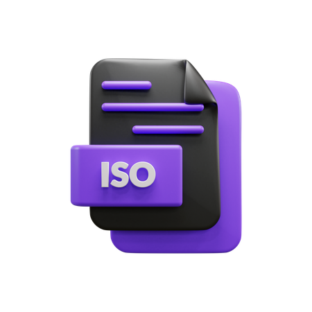 Iso File  3D Icon