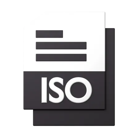 ISO File  3D Icon