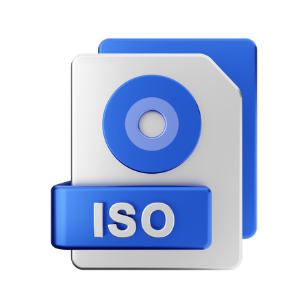 ISO File 3D Illustration