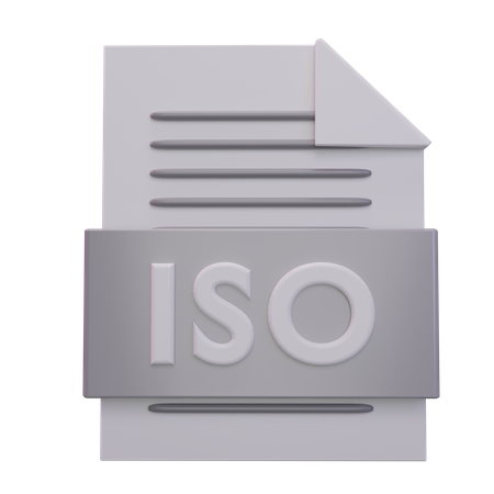 Iso File 3D Icon