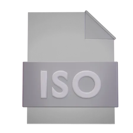 Iso File 3D Icon
