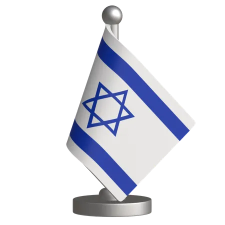 Bandeira de mesa de israel  3D Icon