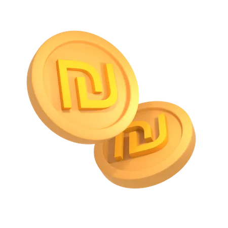 Israeli new shekel  3D Icon