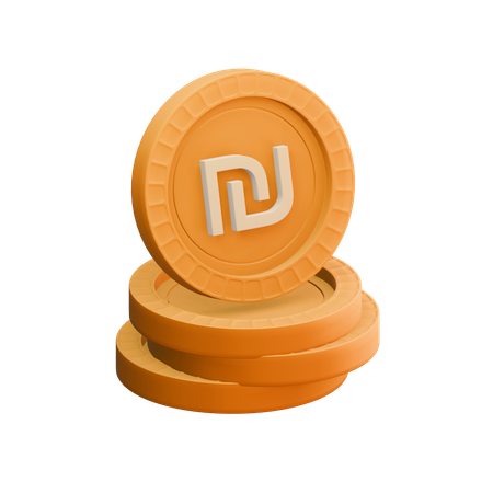 Israeli new shekel  3D Icon